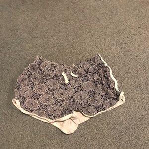 Dark blue paisley shorts
